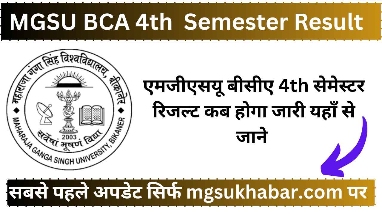 MGSU BCA 4th Semester Result 2025