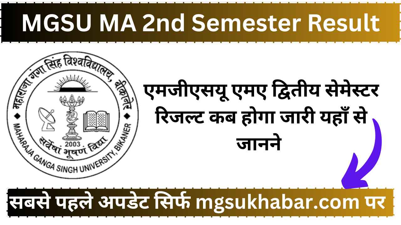 MGSU MA 2nd Semester Result 2025