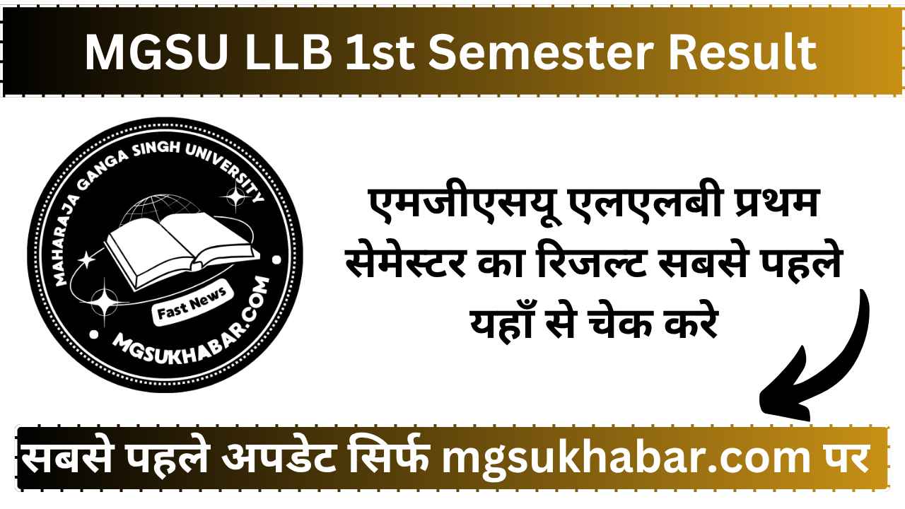 MGSU LLB 1st Semester Result 2025 Link