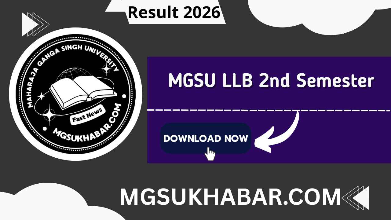 MGSU LLB 2nd Semester Result 2026 Download Link